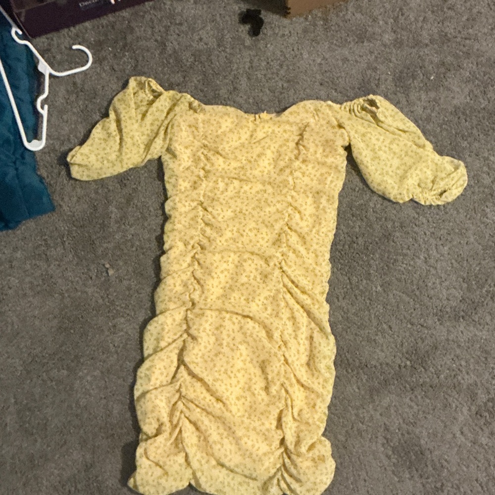 All in Favor Light Yellow Dress